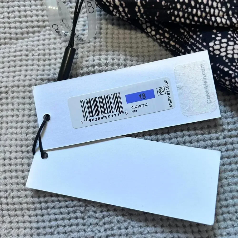 NWT Calvin Klein‎ High neck Halter One-Piece Size 18 - Picture 6 of 8